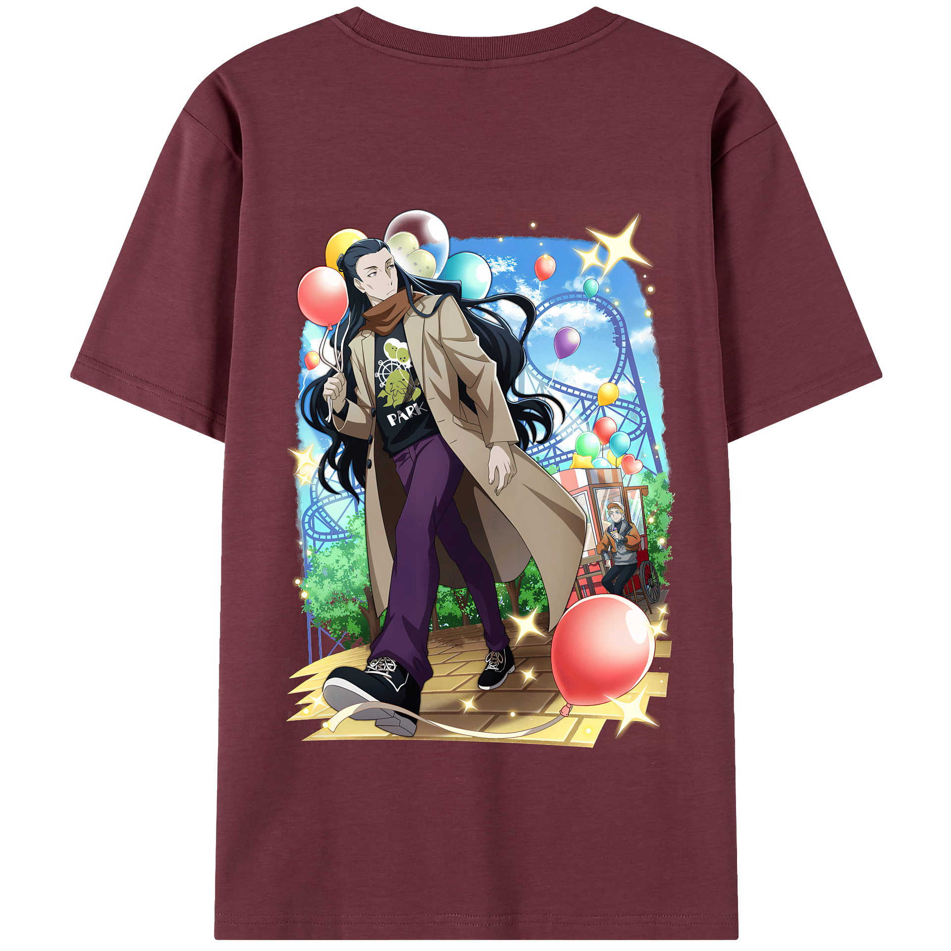 （画像用） 文豪ストレイドッグス Bungo Stray Dogs 綿100％半袖Tシャツ（背面プリント）